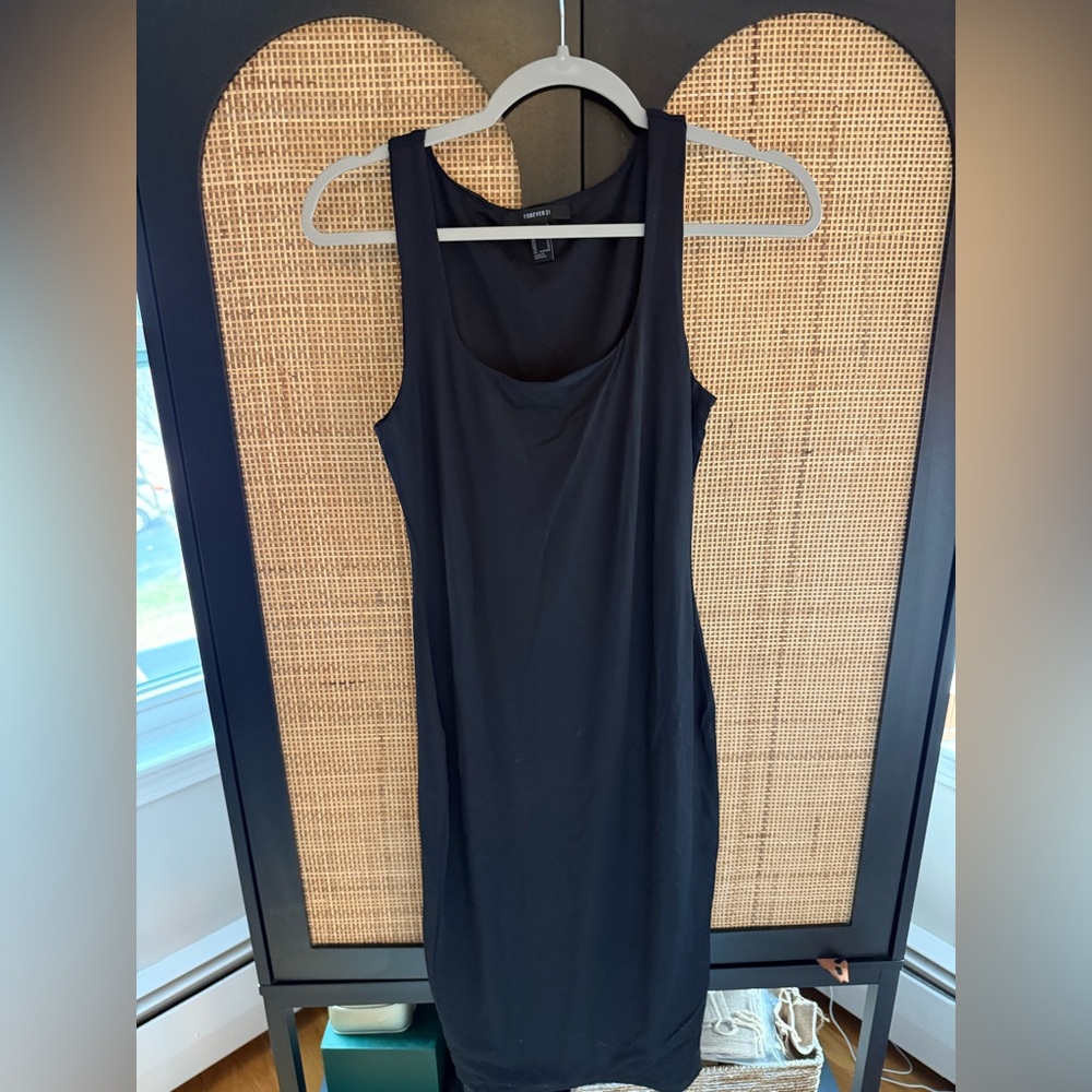 Forever 21 Midnight Black Bodycon Midi Dress